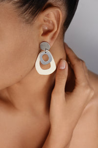 Organic Open Space Drop Earring