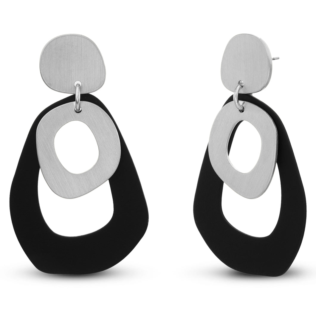 Organic Open Space Drop Earring